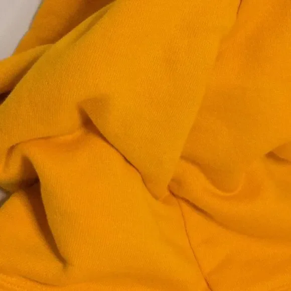 Champion Reverse Weave Hoodie C Gold Yellow Unisex Pullover Sweatshirt Large - Picture 7 of 12